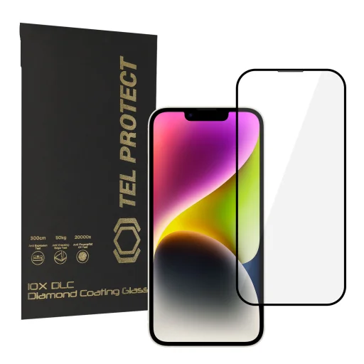 Tel Protect 10X HD DLC Diamond povrch iPhone 16E/14/13 Pro/13 ochranné sklo (obálka) - 1