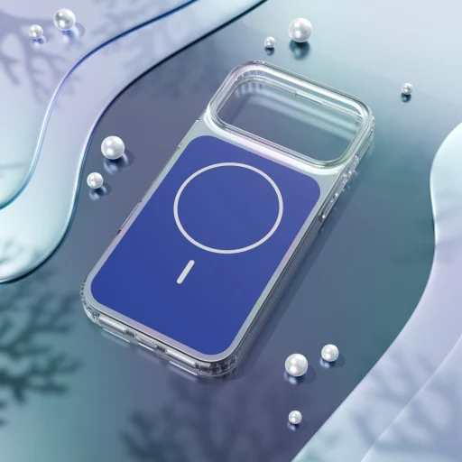 iPhone 17 Pro Etteri Hidden Pearl tok sötétkék tok - 4