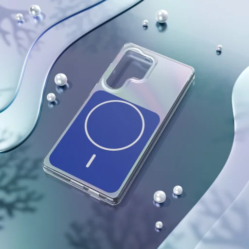 Samsung Galaxy S25 Ultra tok Etteri Hidden Pearl sötétkék tok - 4