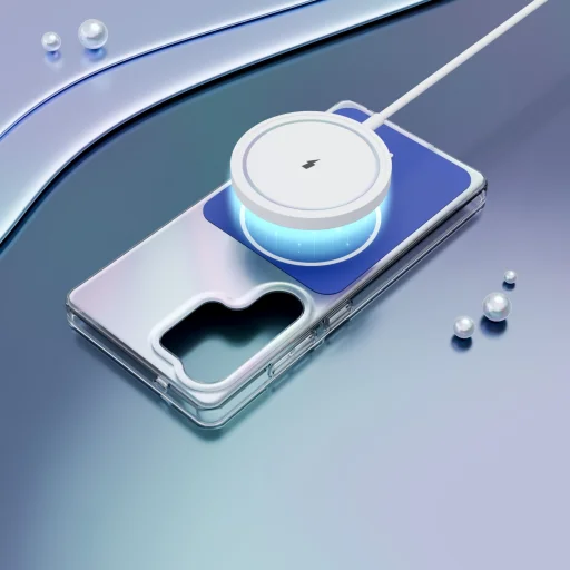 Samsung Galaxy S25 Ultra tok Etteri Hidden Pearl sötétkék tok - 6