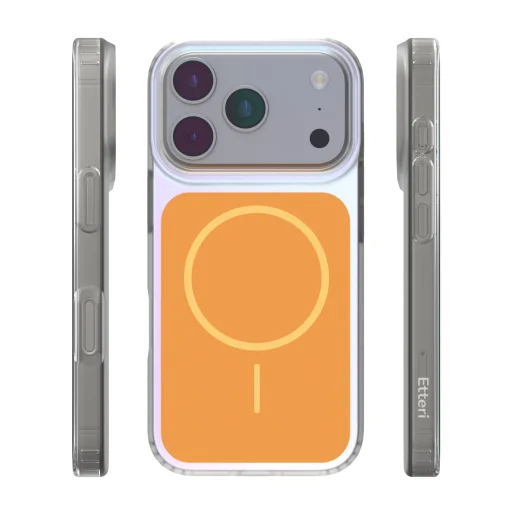 iPhone 17 Pro Etteri Hidden Pearl puzdro oranžové - 3