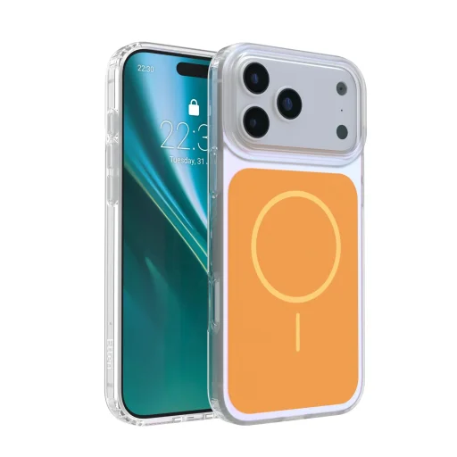 iPhone 17 Pro Max Etteri Hidden Pearl tok narancssárga - 1