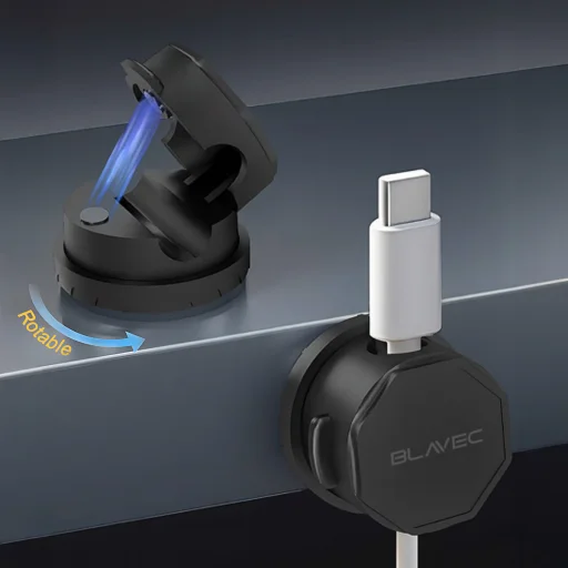 Blavec BX-01 samolepiaci klip na káble čierny - 3 kusy - 2