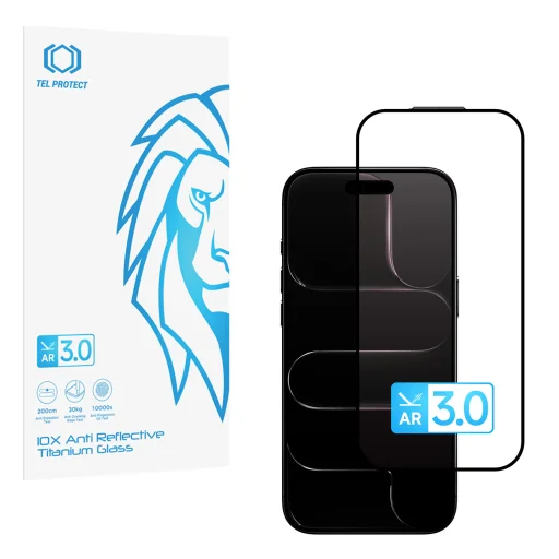 Tvrdené sklo Tel Protect 10X AR 3.0 Antireflexné Titanium pre iPhone 17 Air (obálka) - 1