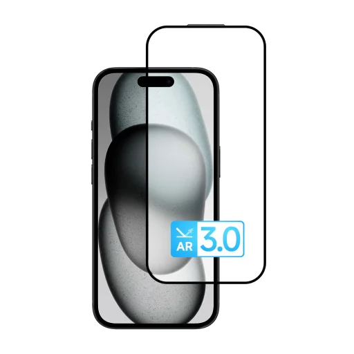 Tvrdené sklo Tel Protect 10X AR 3.0 AntiReflective Titanium na iPhone 15 - 2
