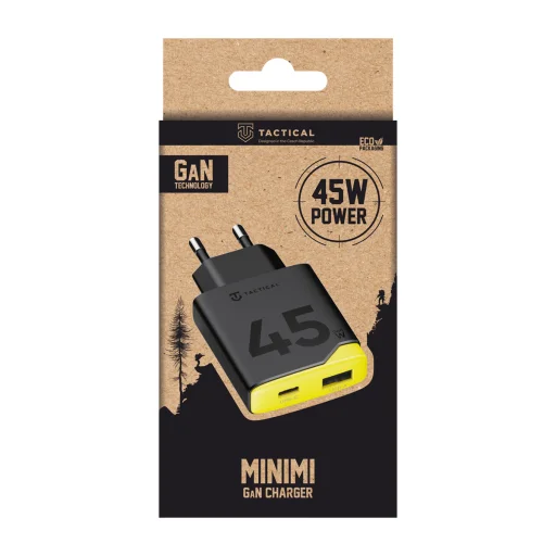 Tactical Minimi GaN 45W sieťový USB-C nabíjací adaptér - 5