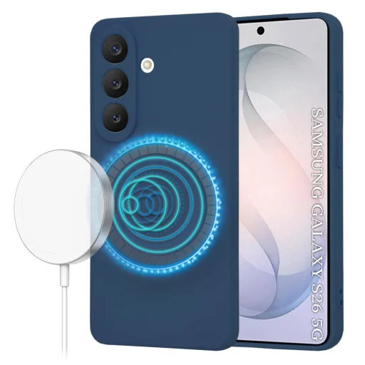 Techsuit - SoftFlex MagSafe - Samsung Galaxy S26 - puzdro Navy Blue - 1