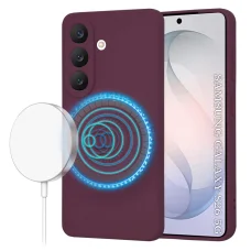 Techsuit - SoftFlex MagSafe - Samsung Galaxy S26 - puzdro slivkovo červené