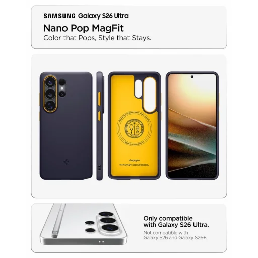 Samsung Galaxy S26 Ultra puzdro Spigen Nano Pop MagSafe granátové/zamatová námornícka modrá - 8