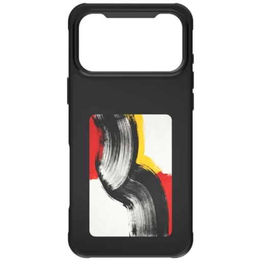 iPhone 17 Pro Max E-Ink 4smarts puzdro s NFC displejom Qi2 čierne puzdro - 3