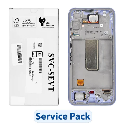 Samsung Galaxy A34 5G kijelző lila ServicePack LCD kijelző - 1