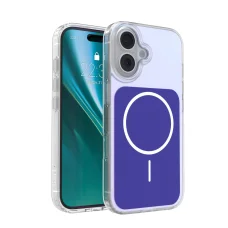 Puzdro na iPhone 16, puzdro Etteri Hidden Pearl, tmavomodré