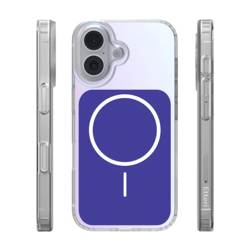 Puzdro na iPhone 16, puzdro Etteri Hidden Pearl, tmavomodré - 3