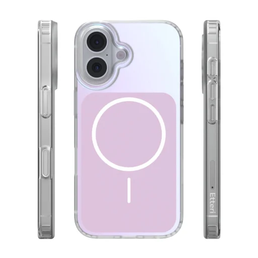 Puzdro na iPhone 16, puzdro Etteri Hidden Pearl, 6,1" ružové - 3