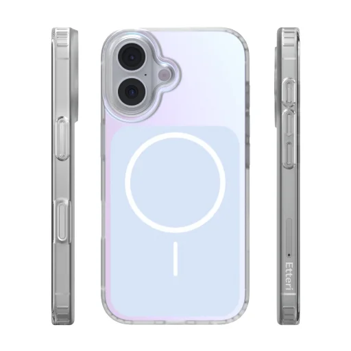 Puzdro na iPhone 16 Etteri Hidden Pearl svetlomodré puzdro - 3