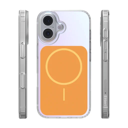 iPhone 16 Etteri Hidden Pearl puzdro 6,1" oranžové puzdro - 3