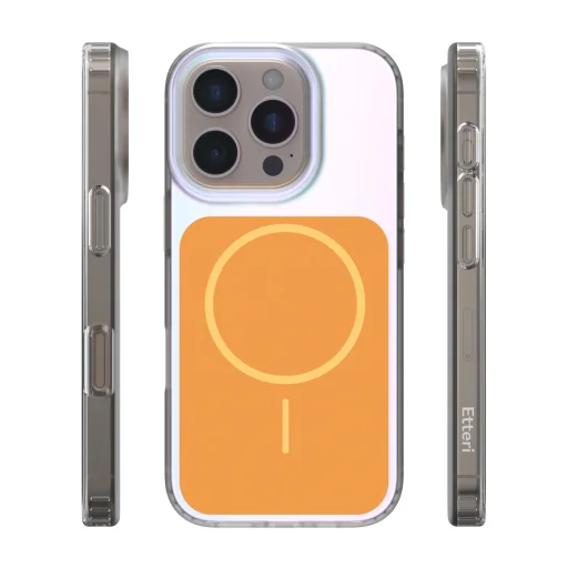 iPhone 16 Pro Etteri Hidden Pearl puzdro 6,3" oranžové - 3