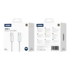 JELLICO kábel IP15 USB-C - USB-C PD 60W 2m Biely