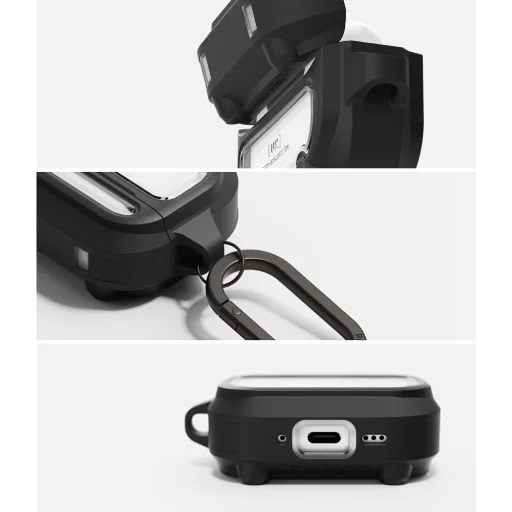 Apple AirPods Pro 3 Ringke Ux Magnetic MagSafe puzdro čierne/priehľadné - 6