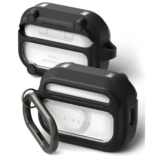 Apple AirPods Pro 3 Ringke Ux Magnetic MagSafe puzdro čierne/priehľadné - 1