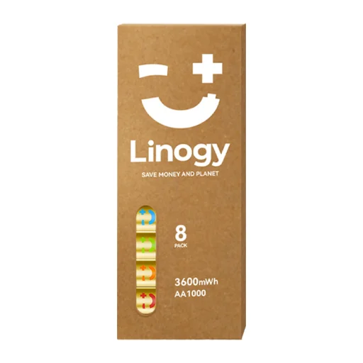 LINOGY AA Li-ion Pro sada akumulátorov - 8-dielna sada - 1