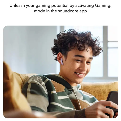 Anker - Bezdrôtové slúchadlá SoundCore K20i (A3994G11) - Bluetooth 5.3, Duálny mikrofón, Potlačenie hluku, IPX5 - Čierne - 7