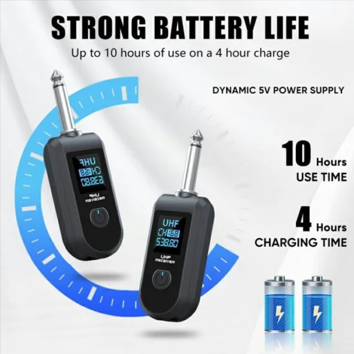 K1 súprava prevodníka z káblového na bezdrôtový mikrofón pre ručný dynamický mikrofón (1 vysielač XLR + 1 prijímač 6,35 JACK) - 5