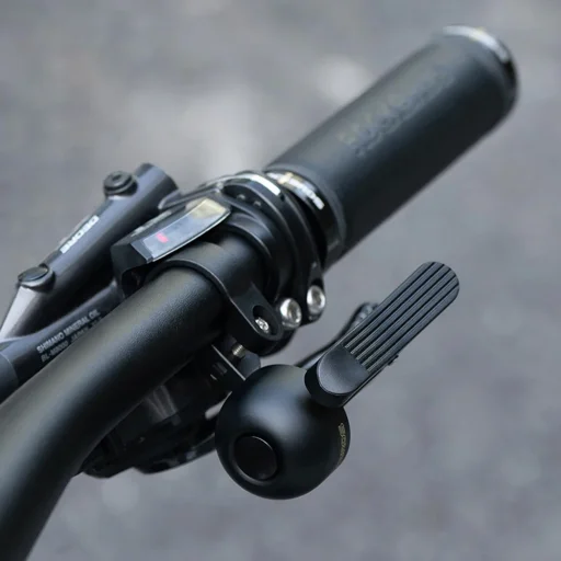 Rockbros 34210007002 zvonček na bicykel na pravú stranu riadidiel – čierny - 6