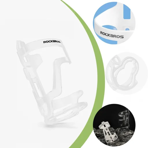Rockbros 31210012002 držiak na fľašu na bicykel - biely - 3