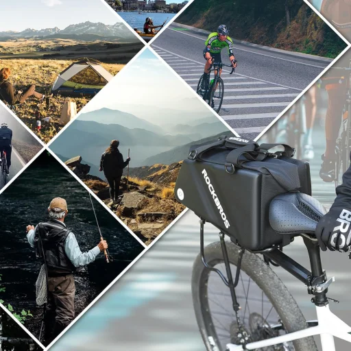 Rockbros 30140090001 taška na bicykel na nosič 11,6 l - čierna - 11