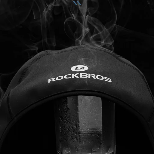 Zimná cyklistická čiapka Rockbros Dala s otvormi na okuliare - Sivá - 10