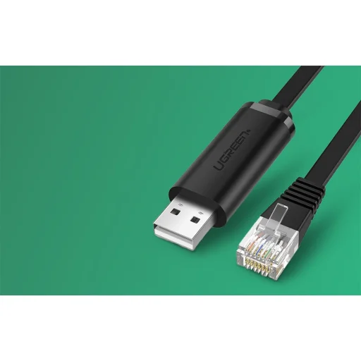 USB-RJ45 CM204 konzolový kábel 3m čierny - 3