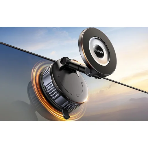 Držiak na telefón do auta na palubnú dosku, čierny - 4