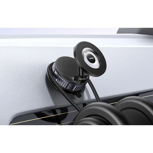 Držiak na telefón do auta na palubnú dosku, čierny - 7