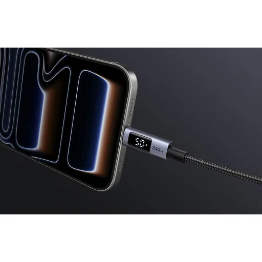 L530 USB-C kábel 240W 480Mbps 3m Sivý - 3