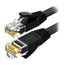 20m čierny Cat 6 U/UTP LAN plochý kábel NW102