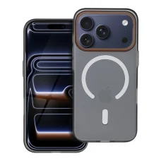 iPhone 16e / 17e puzdro Go Oranžová kompatibilné s MagSafe čierne puzdro