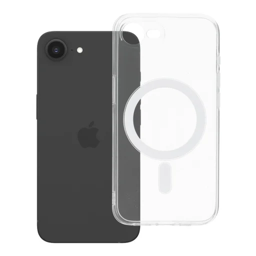 iPhone 16e / 17e priehľadný obal 2 mm MagSafe kompatibilný obal (ochrana fotoaparátu) priehľadný obal - 6