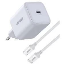 Ugreen X524 45W USB-C GaN nabíjačka biela + 1m kábel