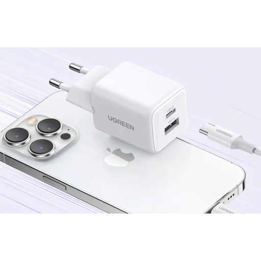 X514 20W USB USB-C GaN Nabíjačka Biela - 5