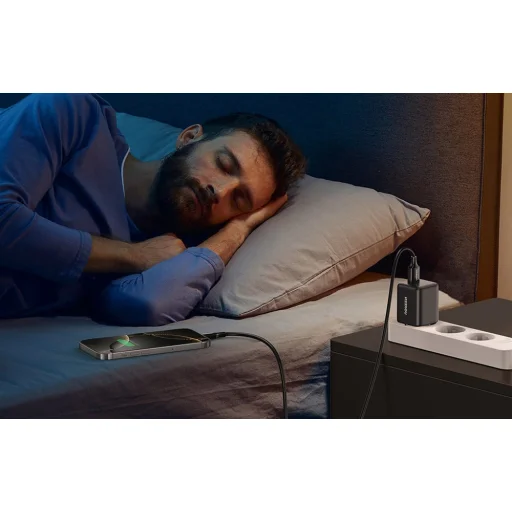 18W USB-C GaN nabíjačka čierna - 5