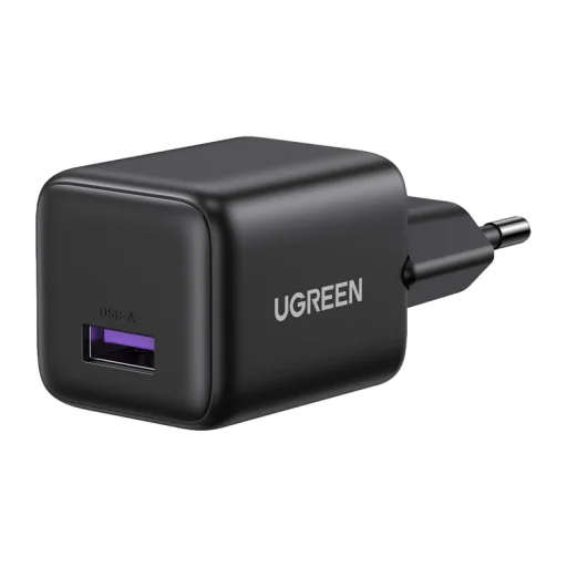 18W USB-C GaN nabíjačka čierna - 1