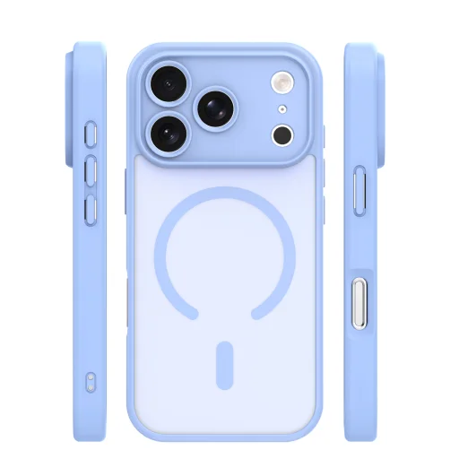 iPhone 17 Pro Max kryt Mag Matt, svetlomodrý - 2