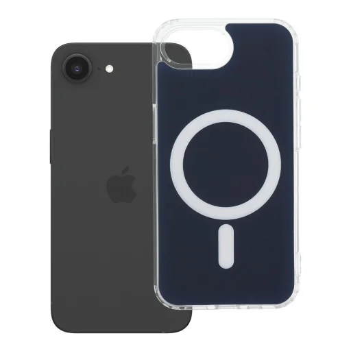 iPhone 16e / 17e priehľadné puzdro Fusion Mag kompatibilné s MagSafe námornícka modrá - 7