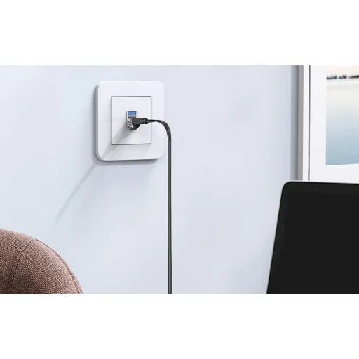 25m čierny NW102 Cat 6 U/UTP LAN kábel - 4