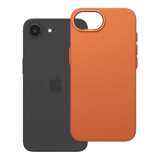 iPhone 16e / 17e puzdro Kevlar oranžové, kompatibilné s MagSafe - 6