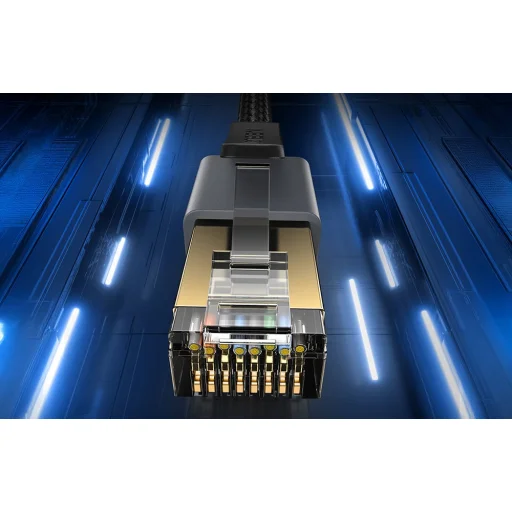 NW343 Cat8 F/FTP ethernetový kábel 1m - 5