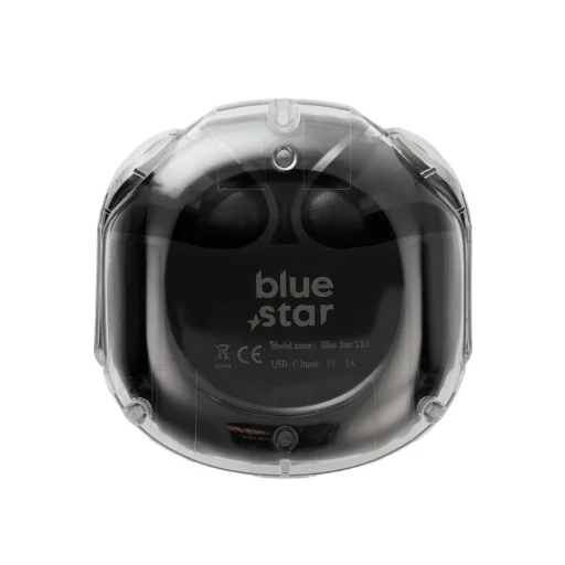 BLUE STAR AirCrystal TX1 TWS bezdrôtové slúchadlá čierne - 4