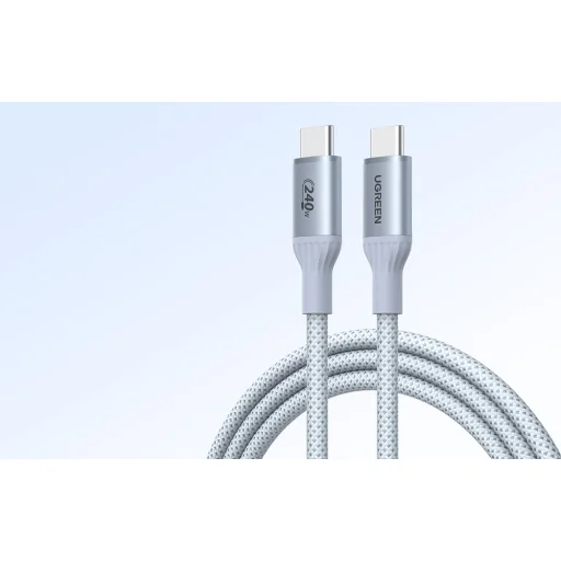 Ugreen L534 USB-C kábel 1m strieborno-biely - 5