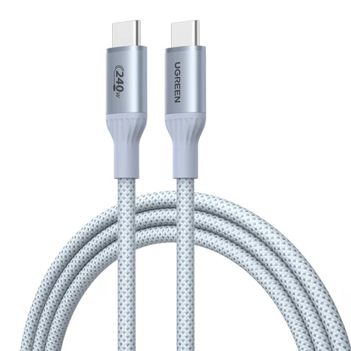 Ugreen L534 USB-C kábel 1m strieborno-biely - 1